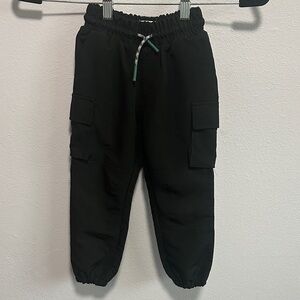 Sovereign Code Black Cargo Joggers with Drawcord